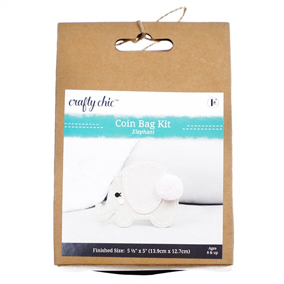 Crafty Chic Kit All Eyes On You Coin Bag Elephant