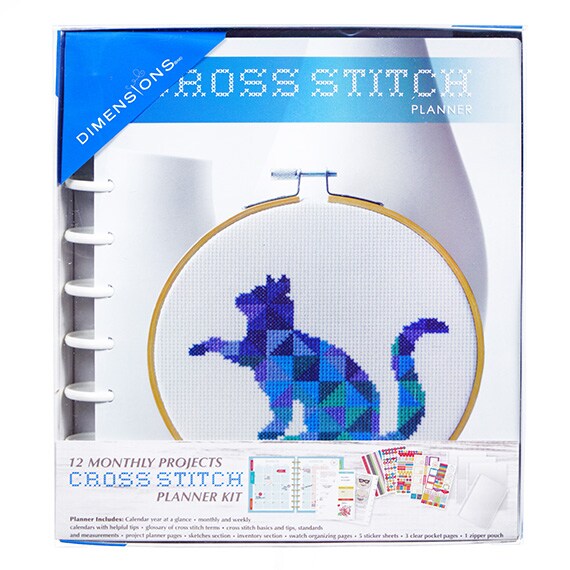Cross Stitch Planner 12 Monthly Projects Kit