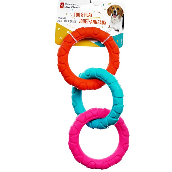 President's Choice Dog Natural Tug & Play Rubber Rings - Restricted Sales Canada