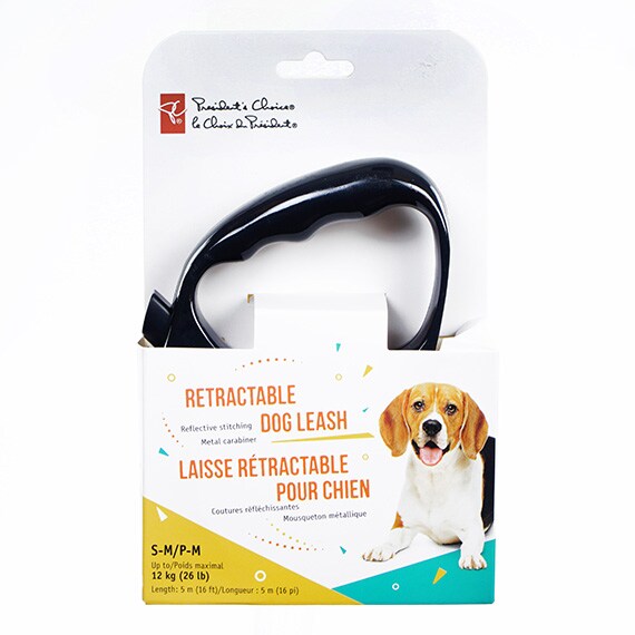 President's Choice Dog Retractable Leash 5M 12Kg/26LB Small - Restricted Sales Canada