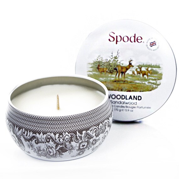 Spode Boutique Candle Tin Woodland Sandalwood 5.9 OZ