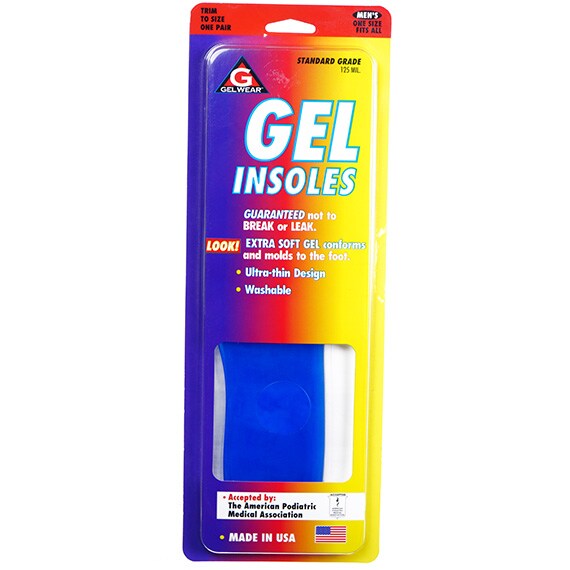 Gel Wear Standard Insoles Men's Trim To Size