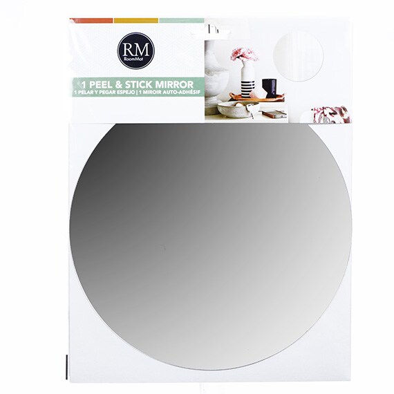 Large Circle Mirror 1 Peel & Stick 8.75
