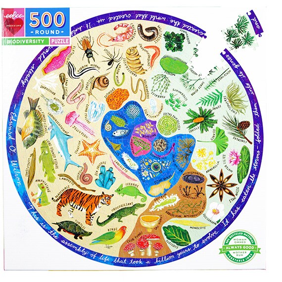 Biodiversity 500 PC Round Puzzle, 23
