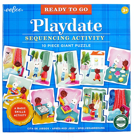 Ready To Go Playdate Sequencing Activity 10 PC Giant Puzzle, 35