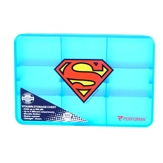 Performa Vitamin Storage Chest 800 Pill Capacity Superman