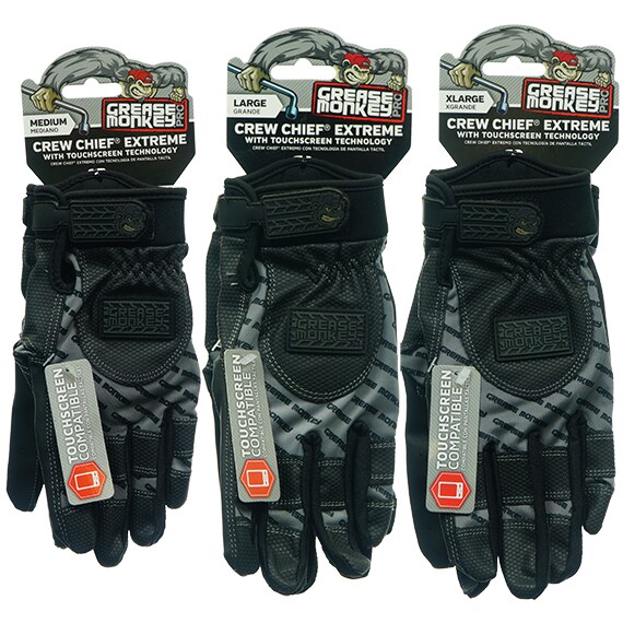 Grease Monkey Crew Chief Extreme Gloves with Touchscreen Large