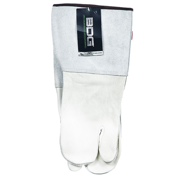 Grain Leather Mitt Gauntlet Unlined 1-Finger Glove X-Large