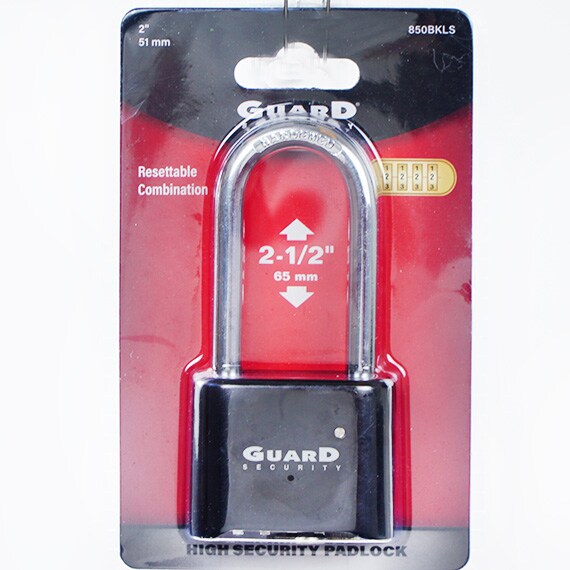 Padlock 2'' 4-Dial Black Ls