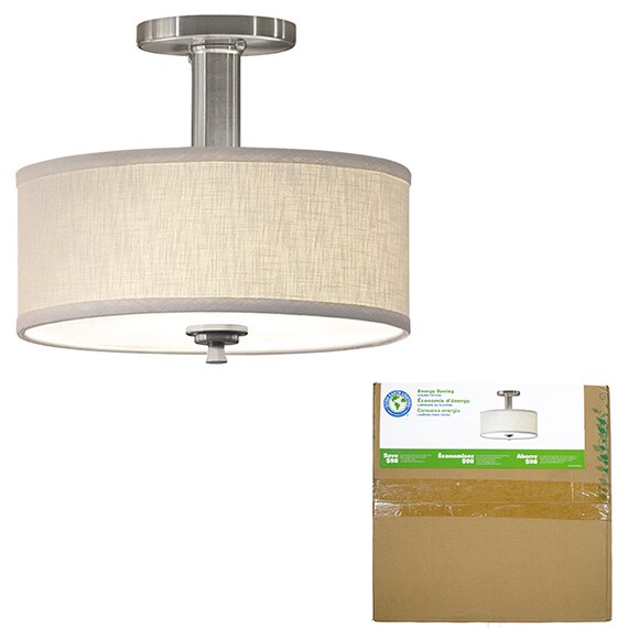 Valencia 12 In. Round Semi-Flush Mount 1X23W