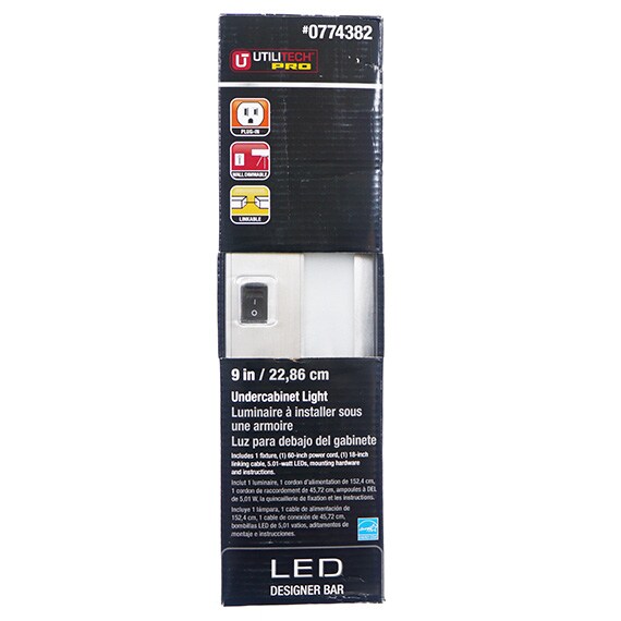 9 In. Designer Smooth Led Plug Bar