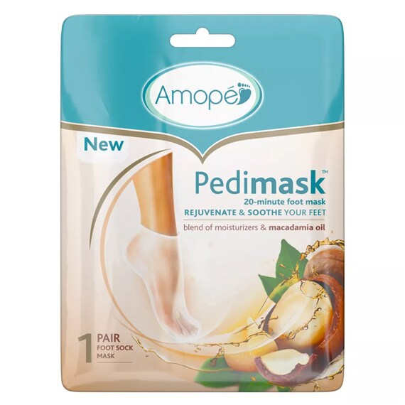 Foot Sock Mask Blend of Moisturizers And Macadamia Oil 1 Pair Exp. 06/2024