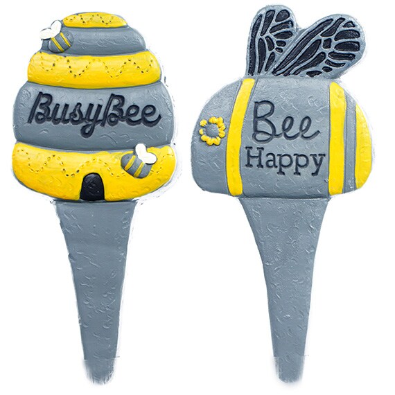 Bee Plant Stakes Resin ASST 2 Styles