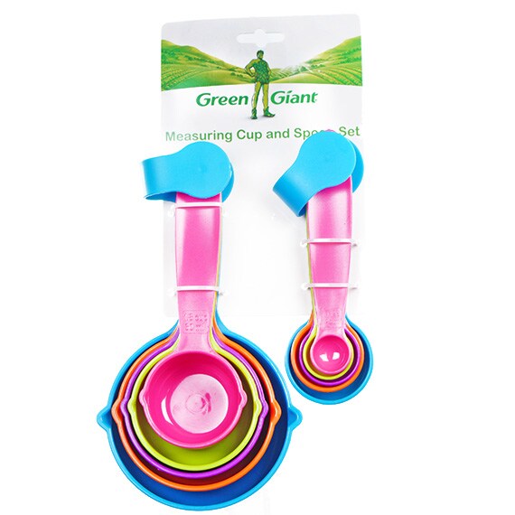 10 Piece Measuring Spoon And Cup Set Multi-Color