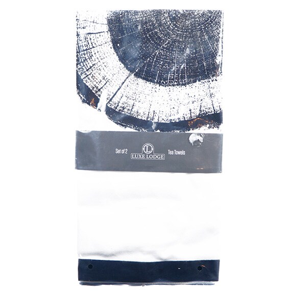 Tree Ring Tea Towels Set of 2