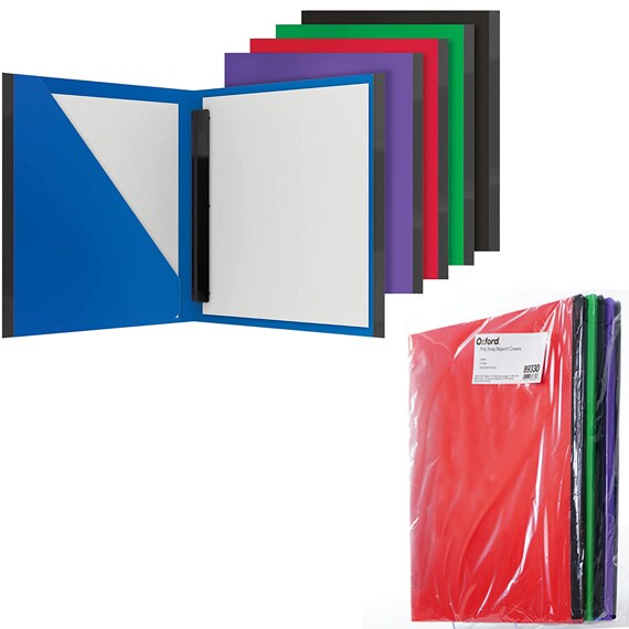 Poly Snap Report Cover Mulit-Color 5Pk
