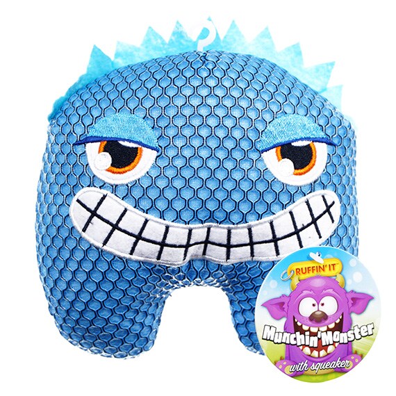 Munchin' Monster With Squeeker Blue
