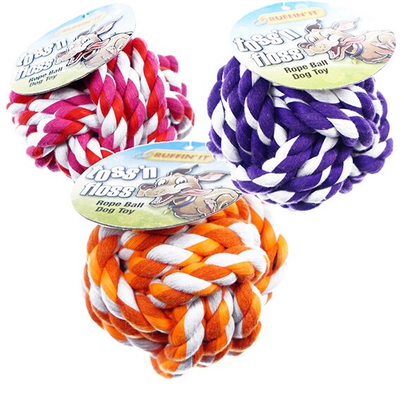 Toss'N Floss Rope Ball Asst