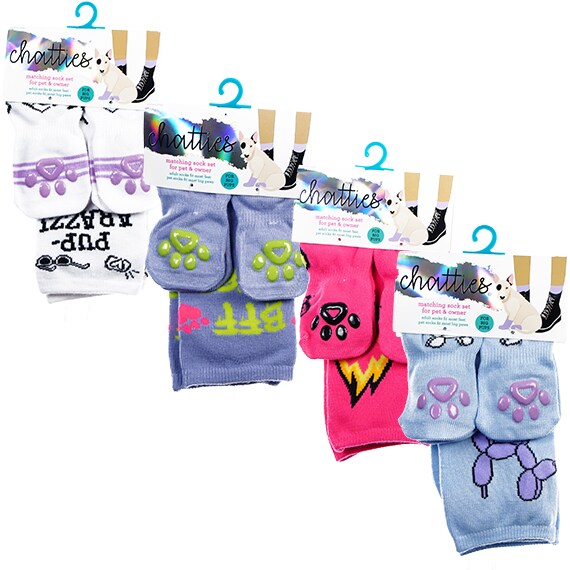 Matching Socks For Owner And Pet Asst.- Lg Pet Socks Osfm Owner Crew Socks