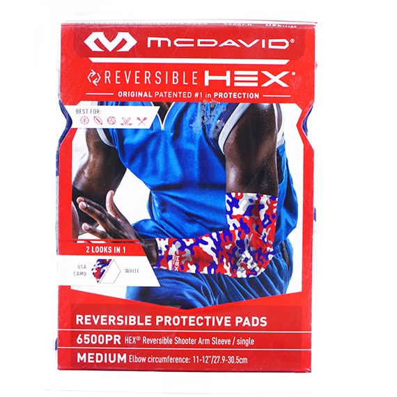 Hex Shooter Arm Sleeve Reversible Print - White USA Camo M