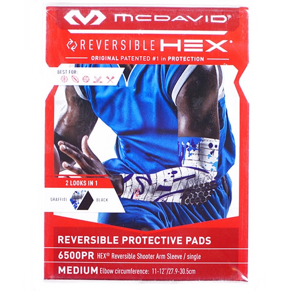 Hex Shooter Arm Sleeve Reversible Print - Black Brick Graffiti Medium