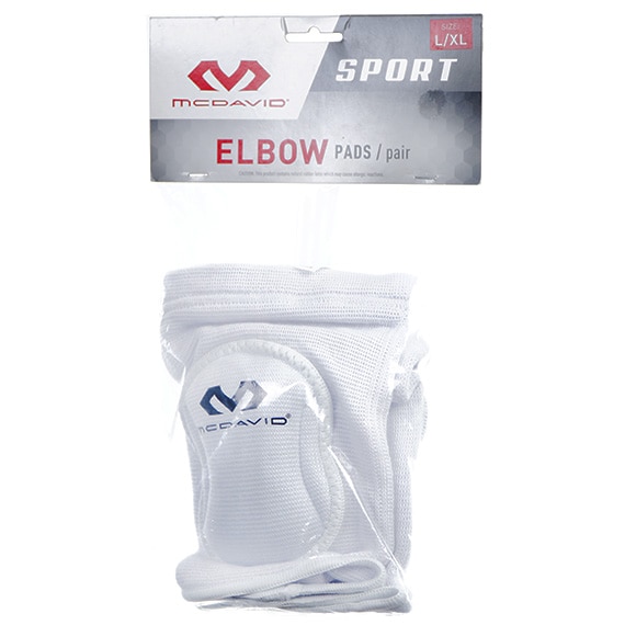 Sport Knitted Elbow Pad - White - L/XL