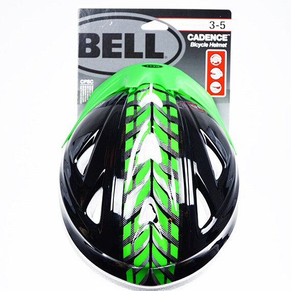 Helmet Toddler Cadence Green/Black Tread 18.875-20.5” -RSLA