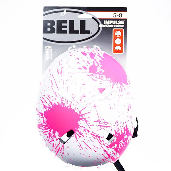 Helmet Child Impulse Pink White Splat 19.265-21.25” -RSLA
