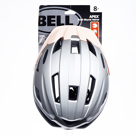 Helmet Youth Apex Solid Silver/Pink 20.875-22.875” -RSLA