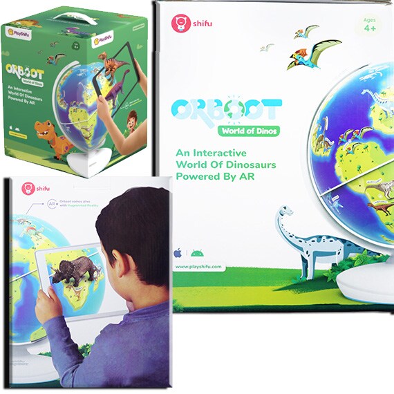Orboot World of Dinosaurs Interactive Educational AR Globe -RSA (Styles may Vary)