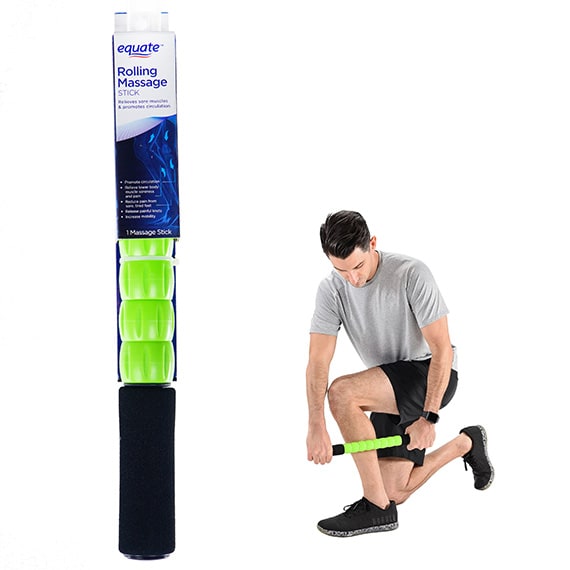 Rolling Massage Stick Green, 14.5X1.5X1.7