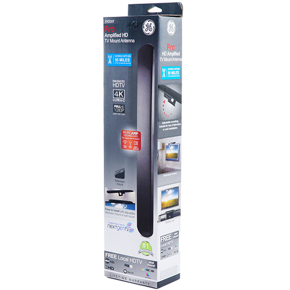 Pro Amplified TV Mount Antenna UL CAN-US -RSLO