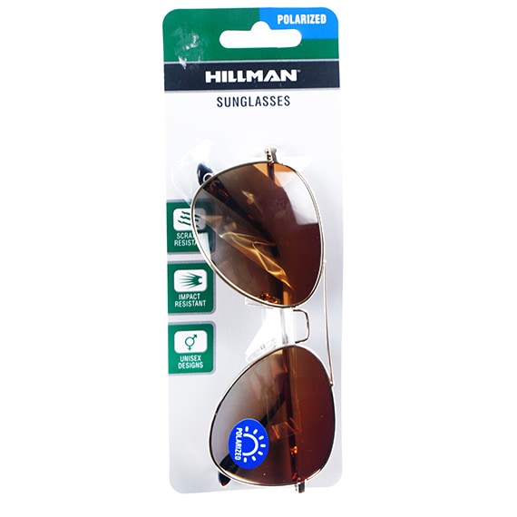 Eyewear Polarized Gold Aviator Sunglasses