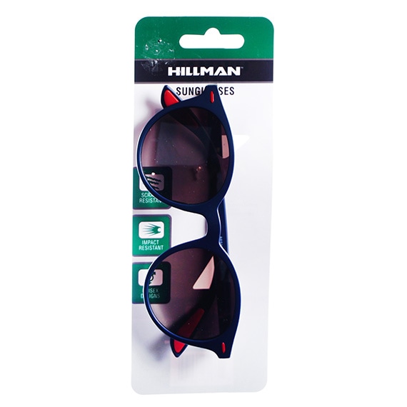 Eyewear Gray/Blue Round Large W Redtrim Shade
