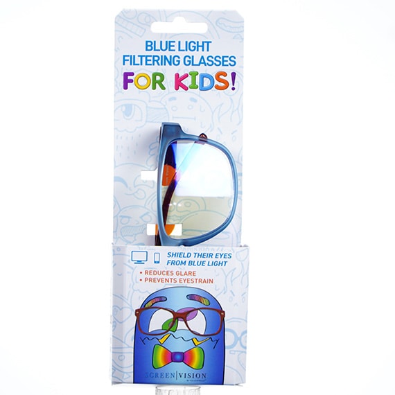 Screen Vision Youth Square Blue W/Brown PP $19.99 CS PK 12