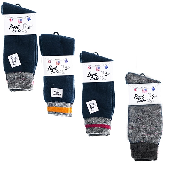 Boot Socks 10-13 2Pk Styles Vary PP $19.80