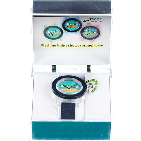 Watch Phineas and Ferb Analog Black/Turquoise
