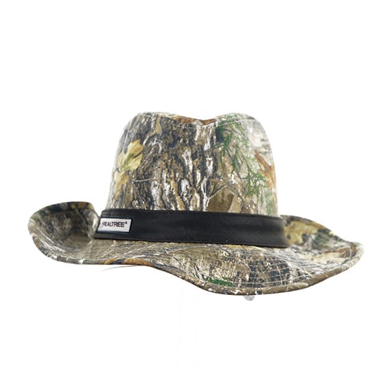 Camo Brown Rim Hat Small-Medium