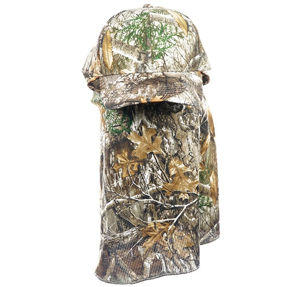 Camo Mesh Cap W/Bug Face Mask OSFM