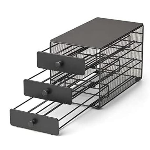 54 3-Tier Coffee Pod Drawer For K-Cup - Black