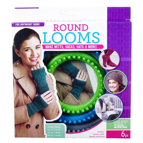 Loom Circular Set Fine With Hook 6Pc
