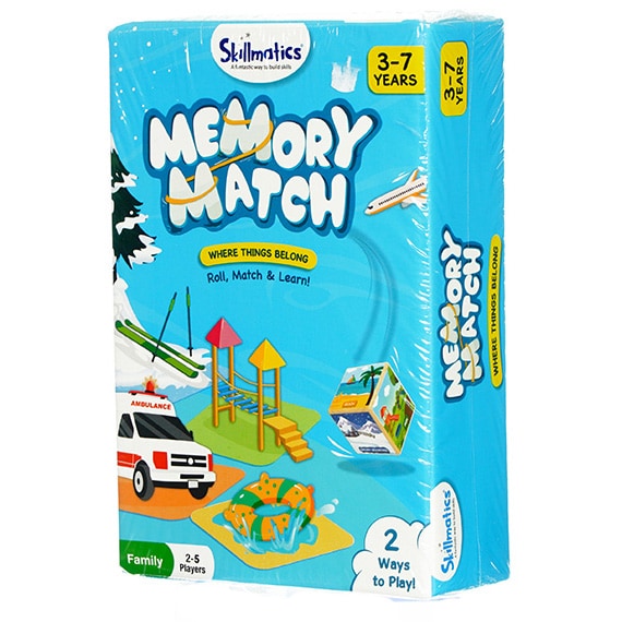 Memory Match Where Things Belong 2-5 Players, Age 3-7 8x6in