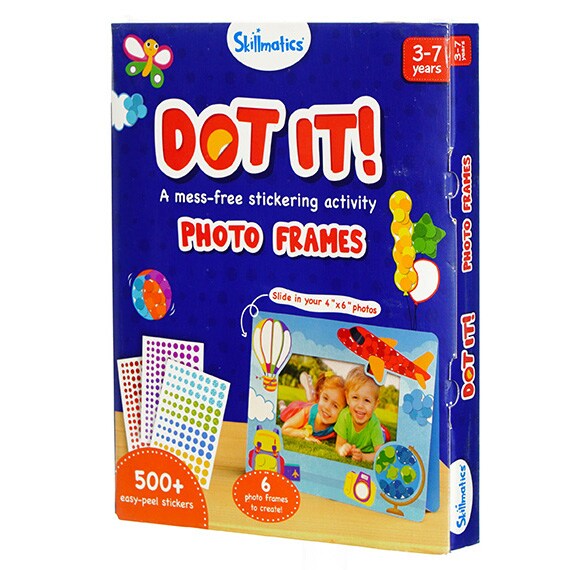 Dot It Photo Frame 500+ Sitckers 6 Frames Age 3-7 10x8in