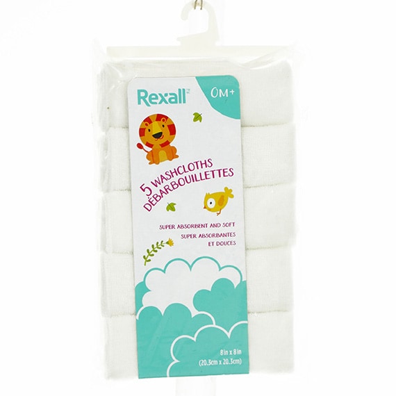 Rexall™ Washcloths - 5Pk
