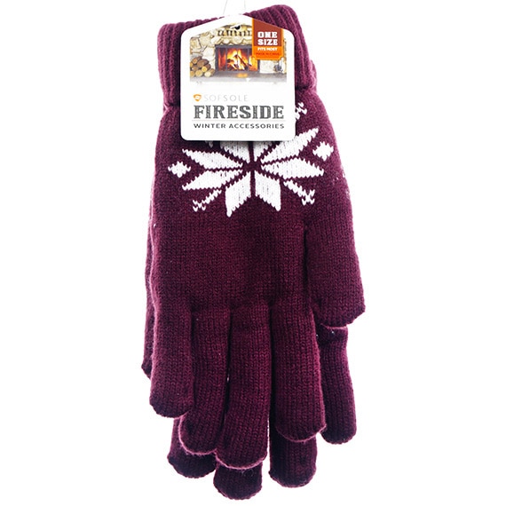 Winter Glove Snowflake Adult One Size Fits Most PP $14.99