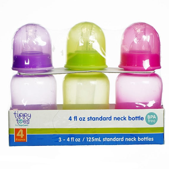 Basic Narrow Neck Bottles 4OZ 3Pk