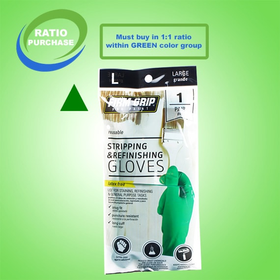 Firm Grip Pro Paint 3In1 Green Nitrile -Large