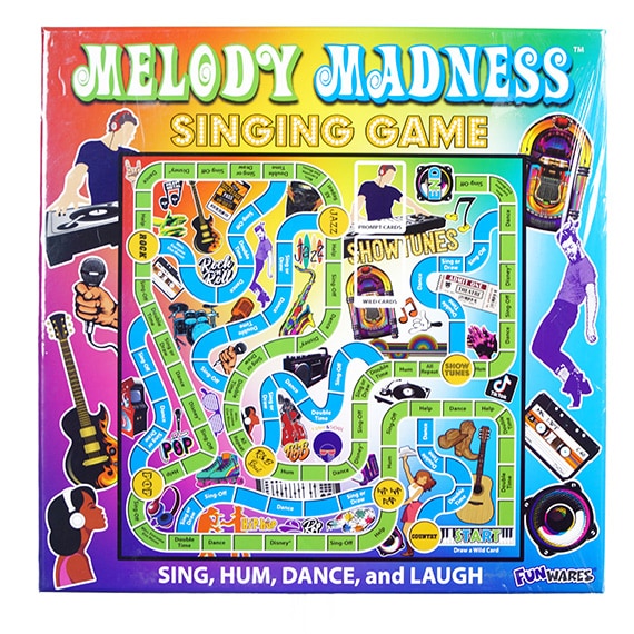 Melody Madness Singing Game Ages 8+ 2-6 Players 10x10in -RSA