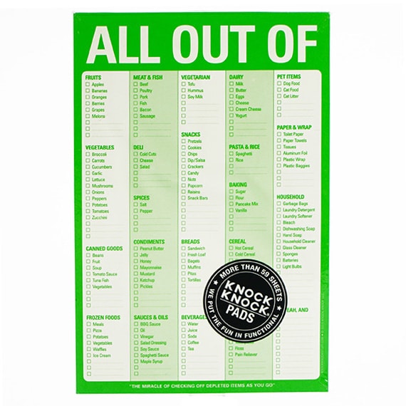 All Out Of (Green) Pad 60Pgs