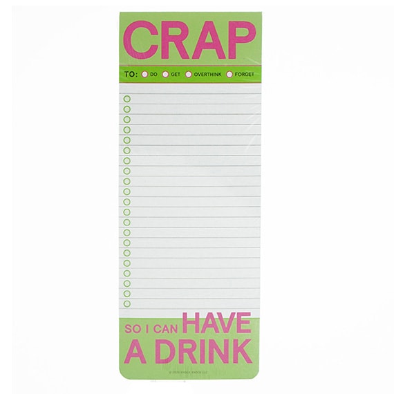 Crap Make A List Pad 50Pgs